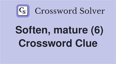 soften crossword